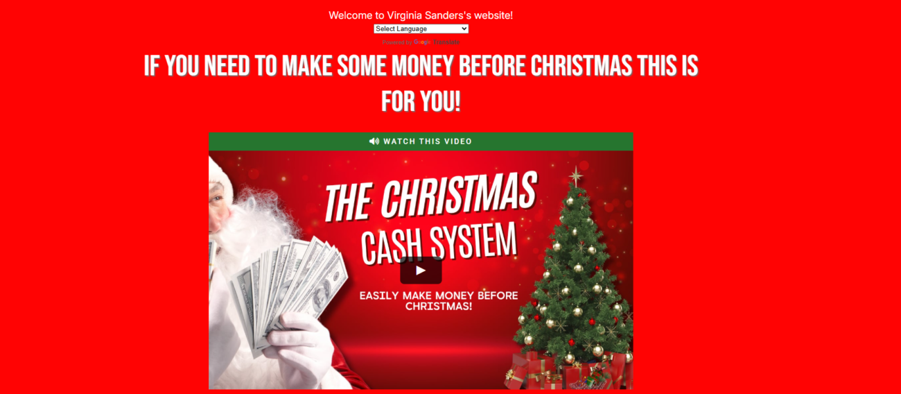The Christmas Cash System