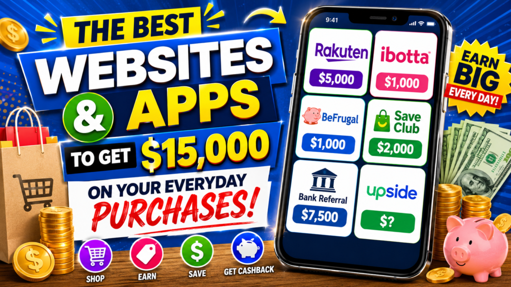 The cashback websites that can create a $15,000 income